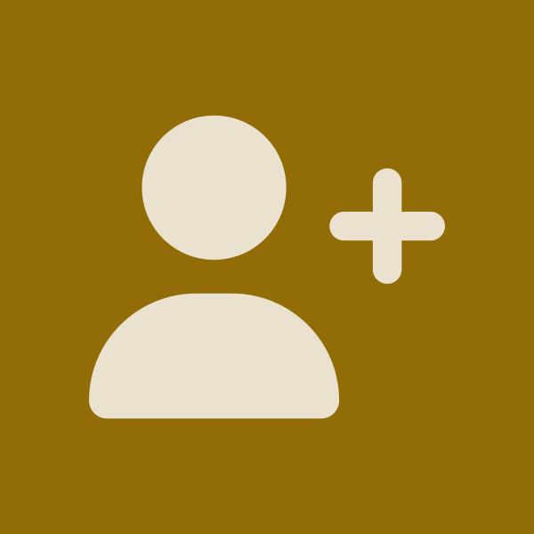 Symbole de personne avec un signe plus