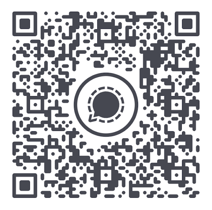 QR code contact pour Signal
